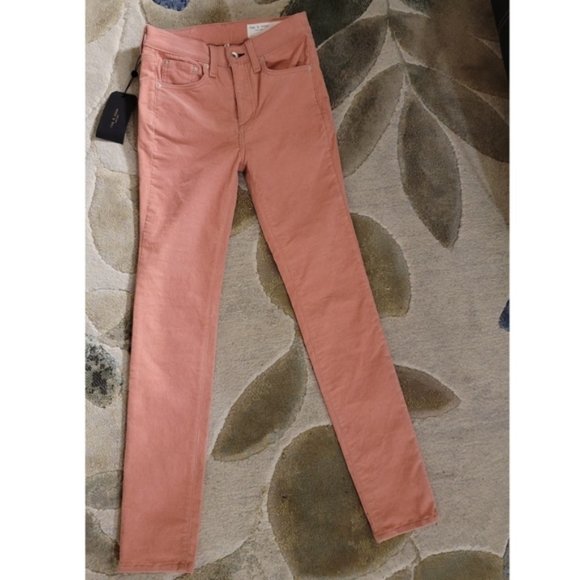 Rag & Bone High Rise Corduroy Skinny Jeans - Picture 7 of 8